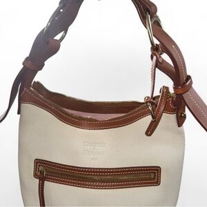 Dooney & Bourke Tan and Cream Shoulder Bag